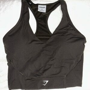 Gymshark military green Racerback Sports Bra